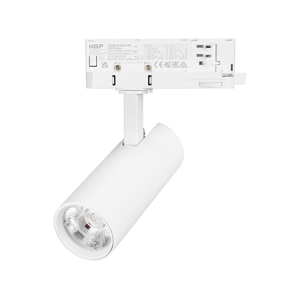 Трековый трехфазный светильник Arlight LGD-GERA-TRUECOLOR-4TR-R55-10W Warm3000 CRI98 (Белый, 55 deg, 230V) (IP20 Металл) 059883