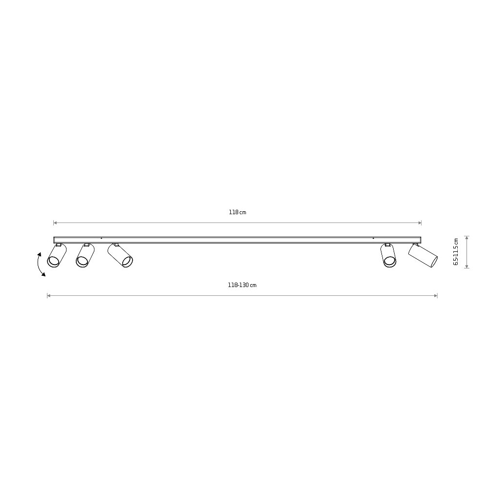 Спот Nowodvorski Fourty Surface V Umbra Gray 11468