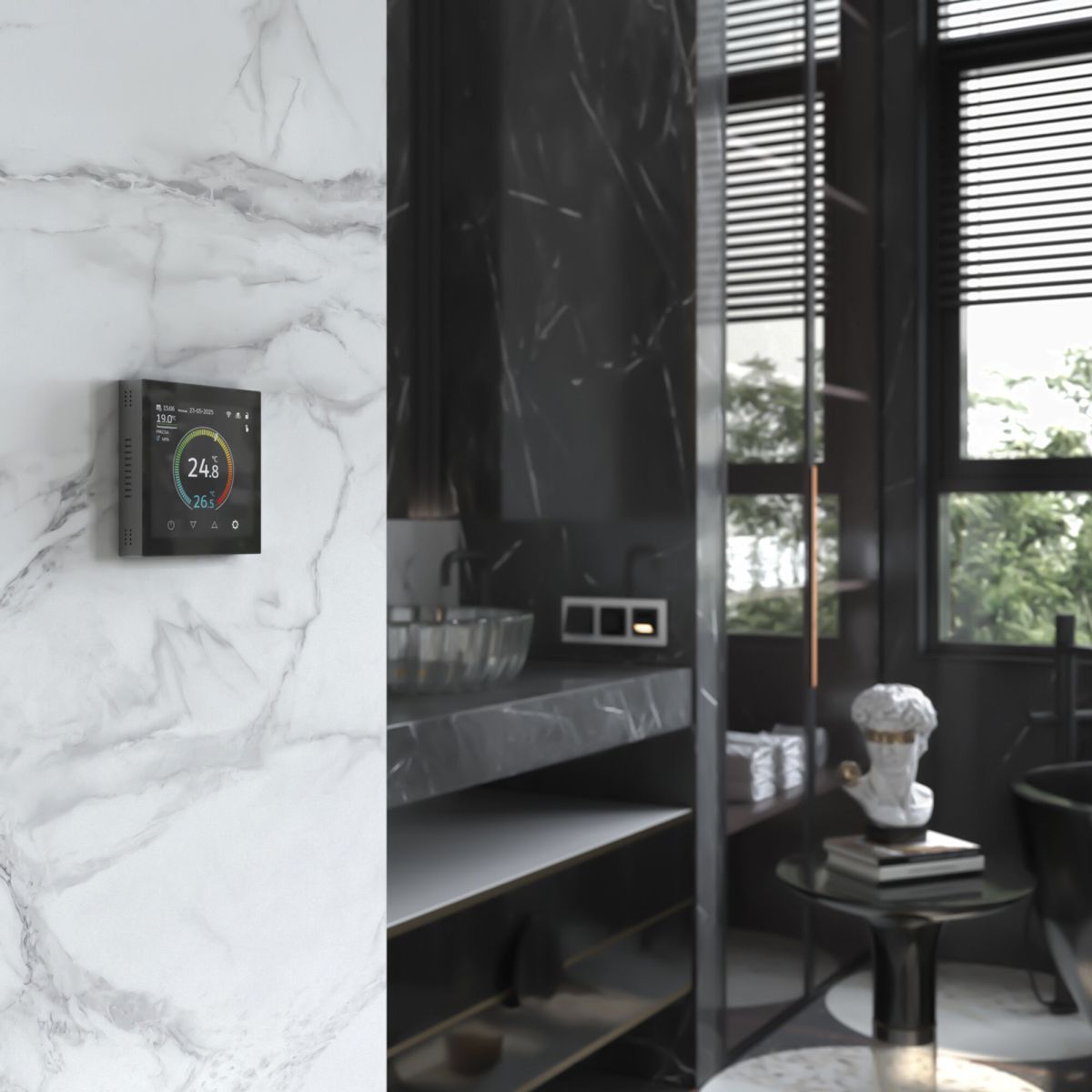 Умный сенсорный терморегулятор с LCD дисплеем Werkel W1851108 4690389217395 a071214