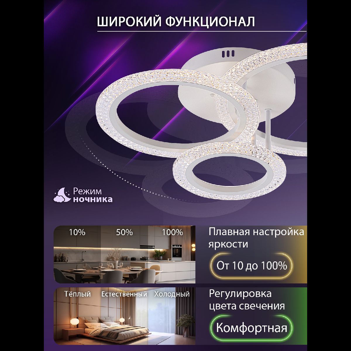 Потолочная люстра Natali Kovaltseva Pure LED LAMPS 81451