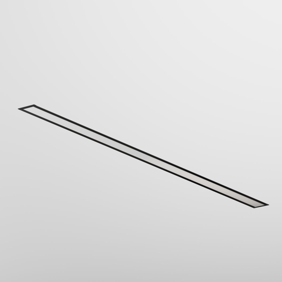 Линейный встраиваемый светильник Maytoni Technical 3000K 50x35 (Черный, 1 м) LL313011