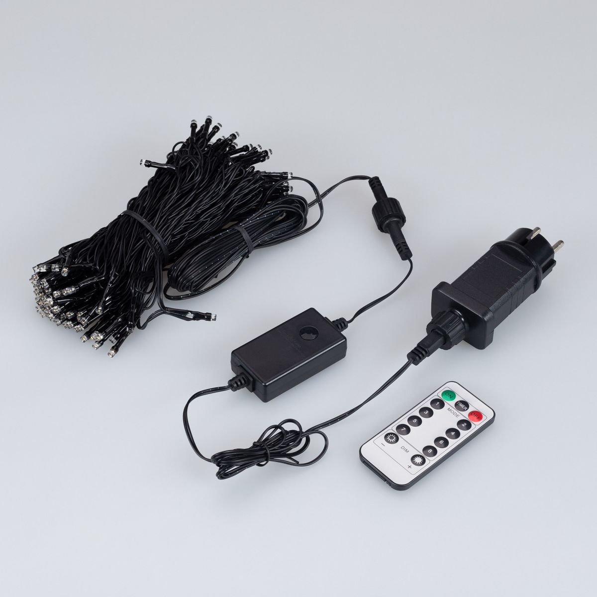 Светодиодная гирлянда Нить ArdecoledСмарт Ardecoled ARD-MOOD-CLASSIC-20000-BLACK-200LED Warm (230V, 4.7W, Tuya Wi-Fi) (IP65) 049513