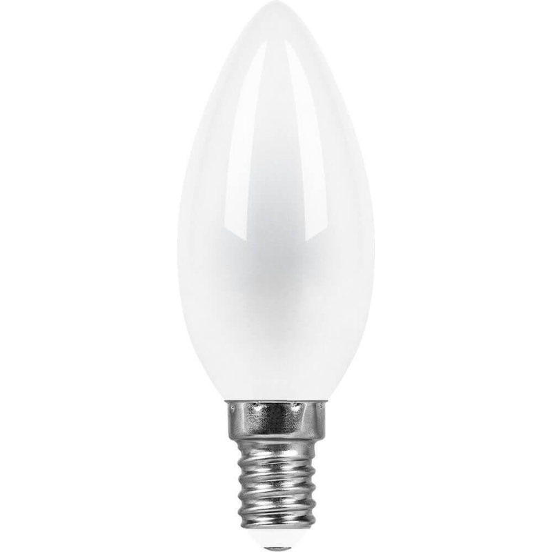 Лампа светодиодная Feron E14 11W 4000K Свеча Матовая LB-713 38007 УЦ