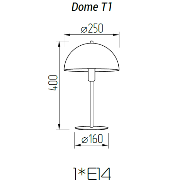 Настольная лампа TopDecor Dome T1 31