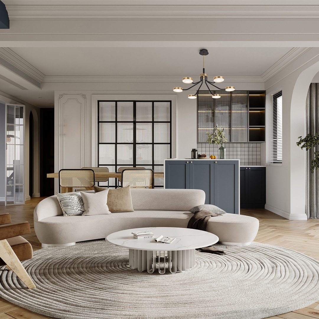 Люстра на штанге Arte Milano Ferrara 276079/6 BK/GD