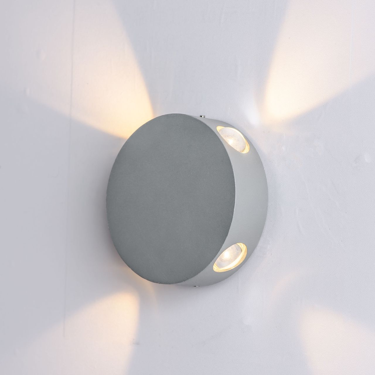Настенный светодиодный светильник Arte Lamp Tamburello A1525AP-1GY в #REGION_NAME_DECLINE_PP#