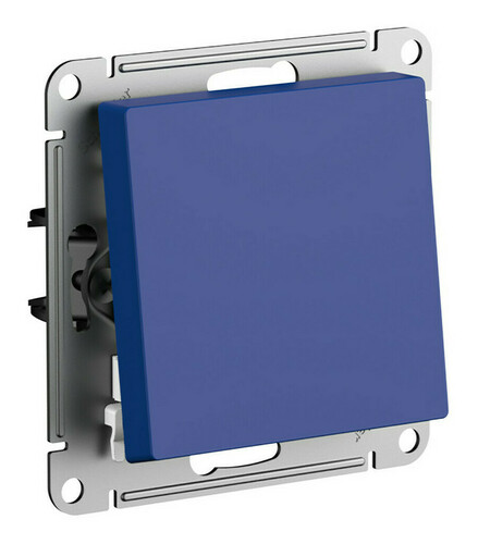 Выключатель 1-клавишный скрытый монтаж Systeme Electric Atlasdesign аквамарин ATN001111