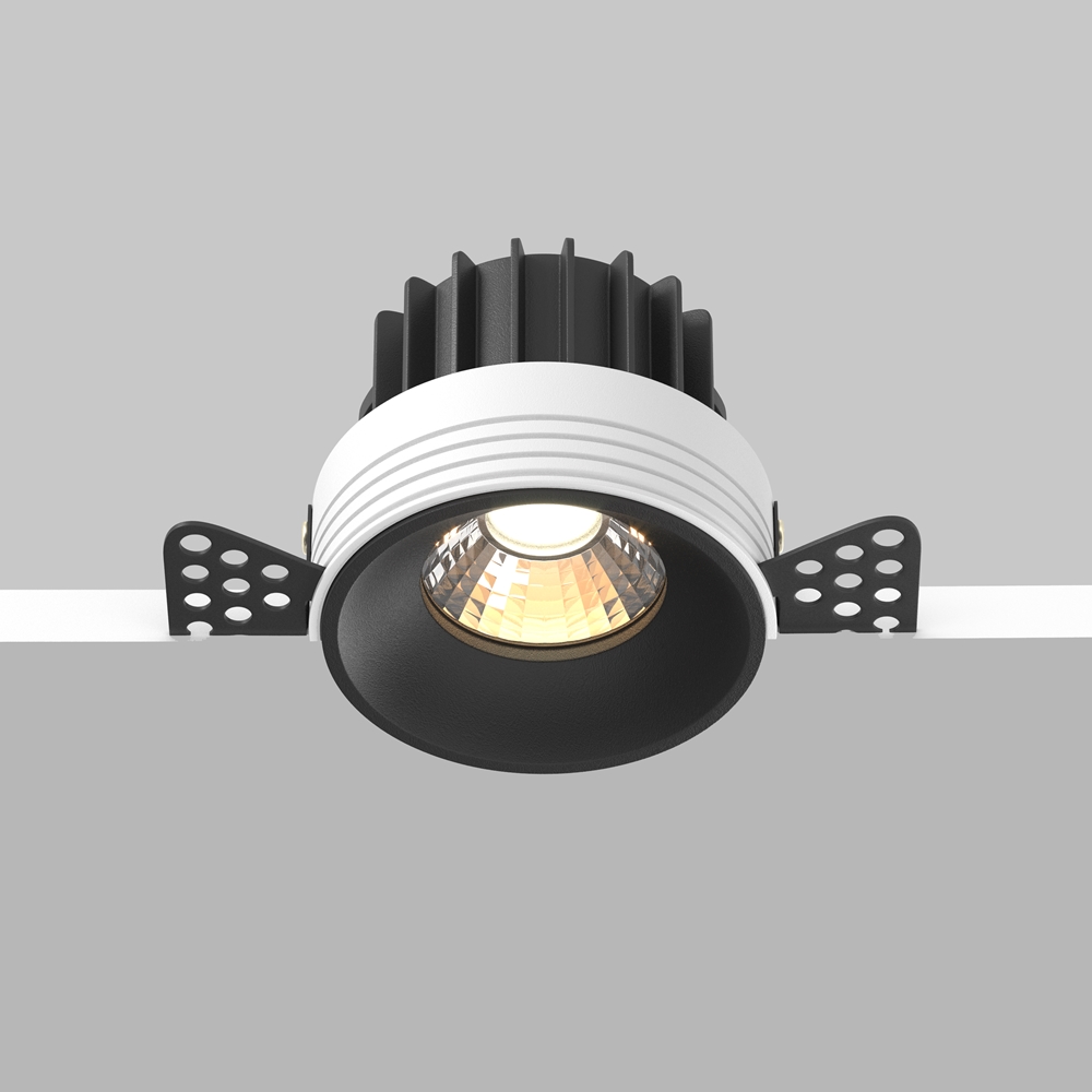 Встраиваемый светильник Maytoni Technical Downlight Round DL058-12W3K-TRS-B