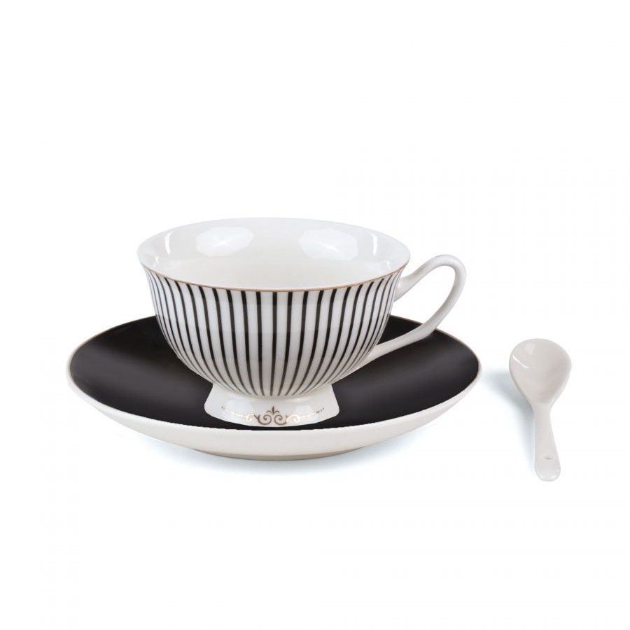 Блюдце с чашкой Lady Tarin Stripes Minerva Seletti Guiltless 9973