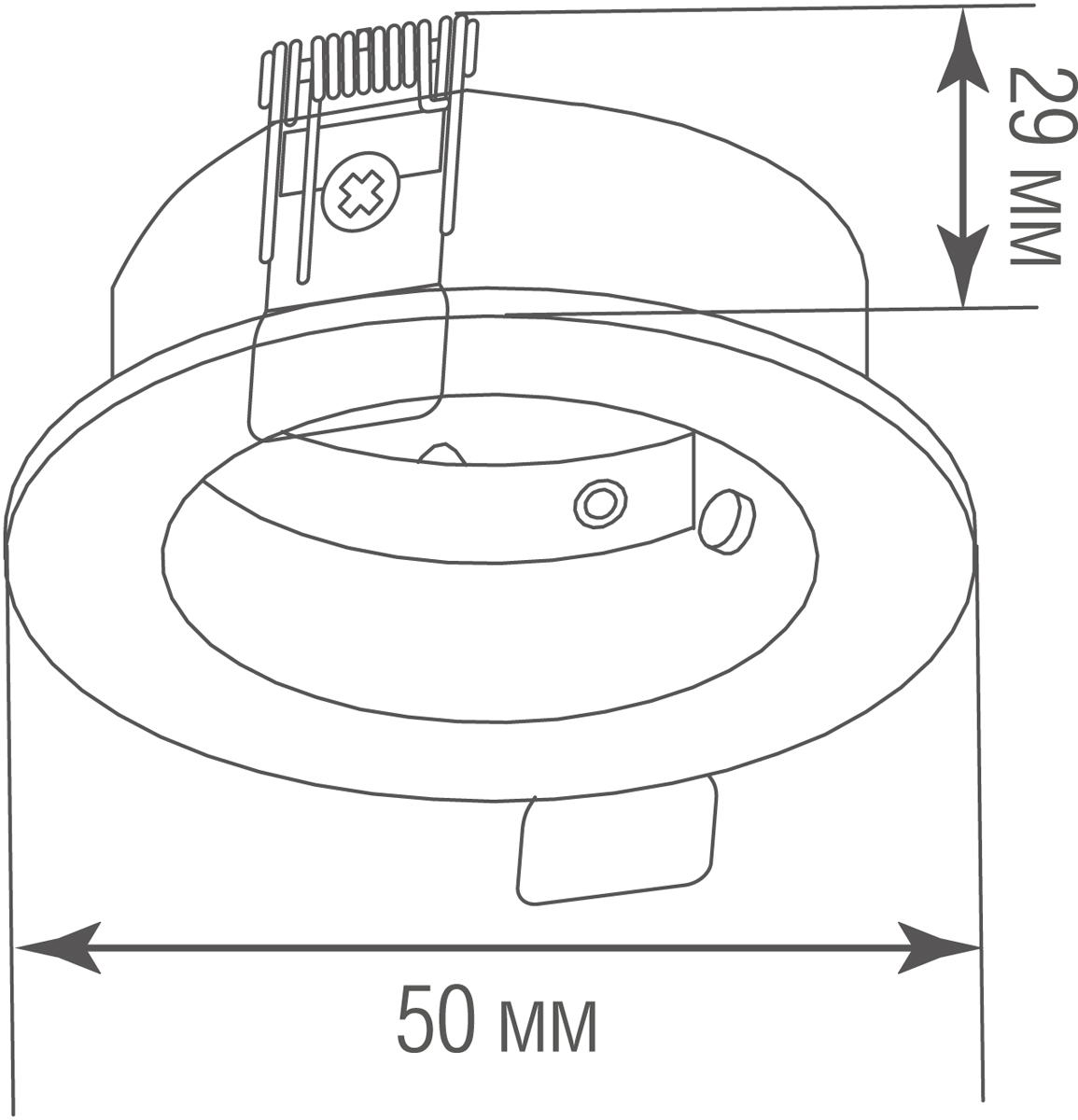 Встраиваемое основание Donolux Light Wave Recessed mounting 2B