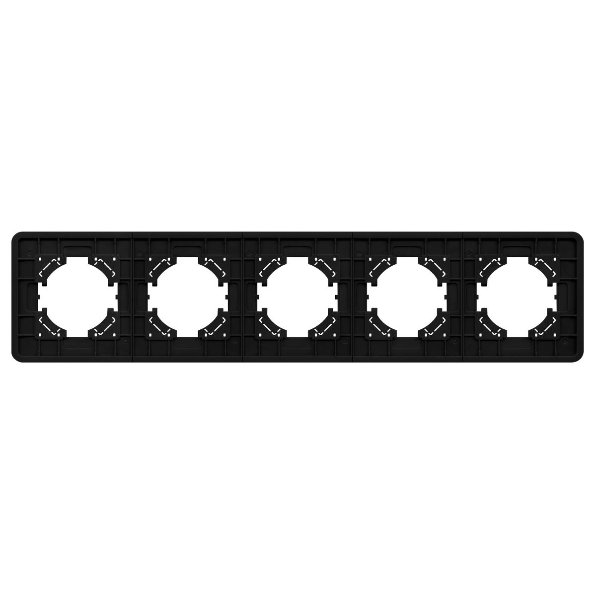 Рамка на 5 постов алюминиевая Arlight FRM-AKIRY-SFAL-5-BK 049747