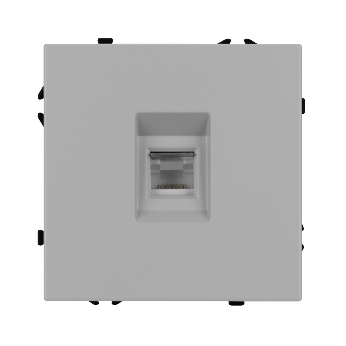Розетка телефонная софт-тач никель Arlight SCT-MTL1-SFPL-IS (RJ-11, 4C) 061893(1)