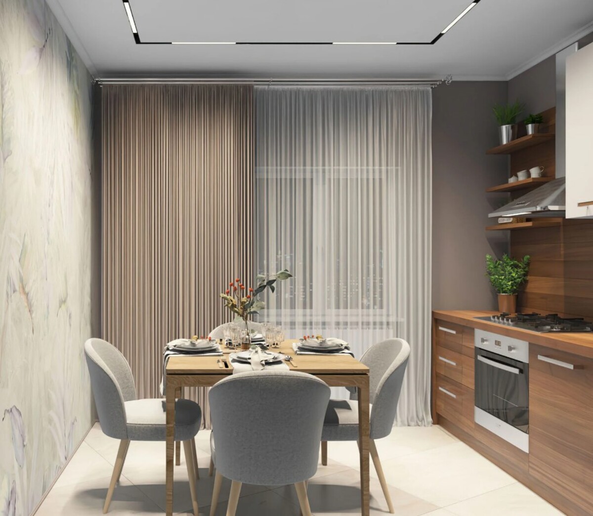 Трековый светодиодный светильник Denkirs DK8004-BK