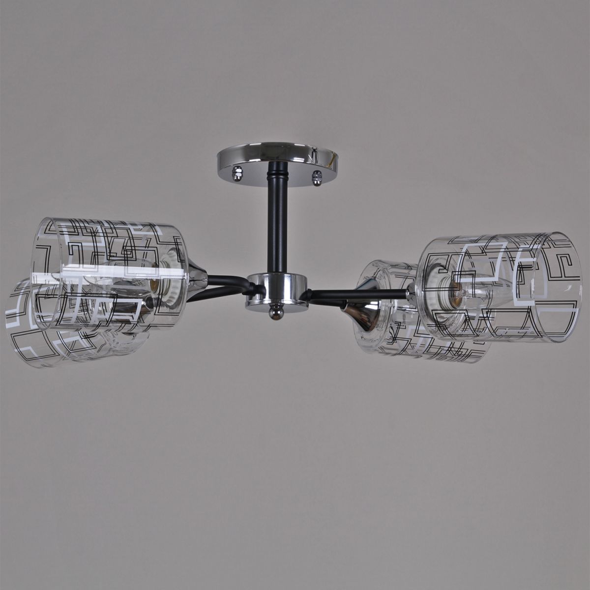 Люстра на штанге Reluce 26260-0.3-04 CR+BK