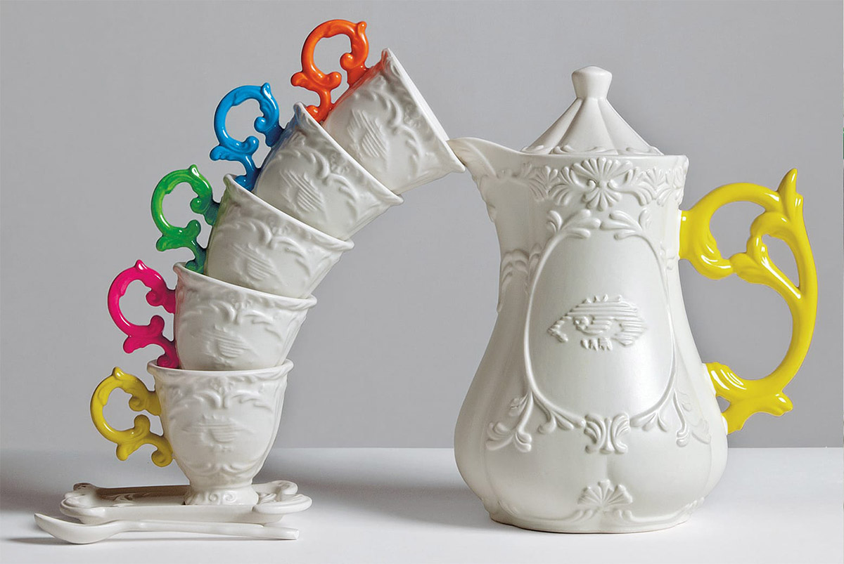 Блюдце с чашкой I-Tea Orange Seletti I-Wares 09858 ARA