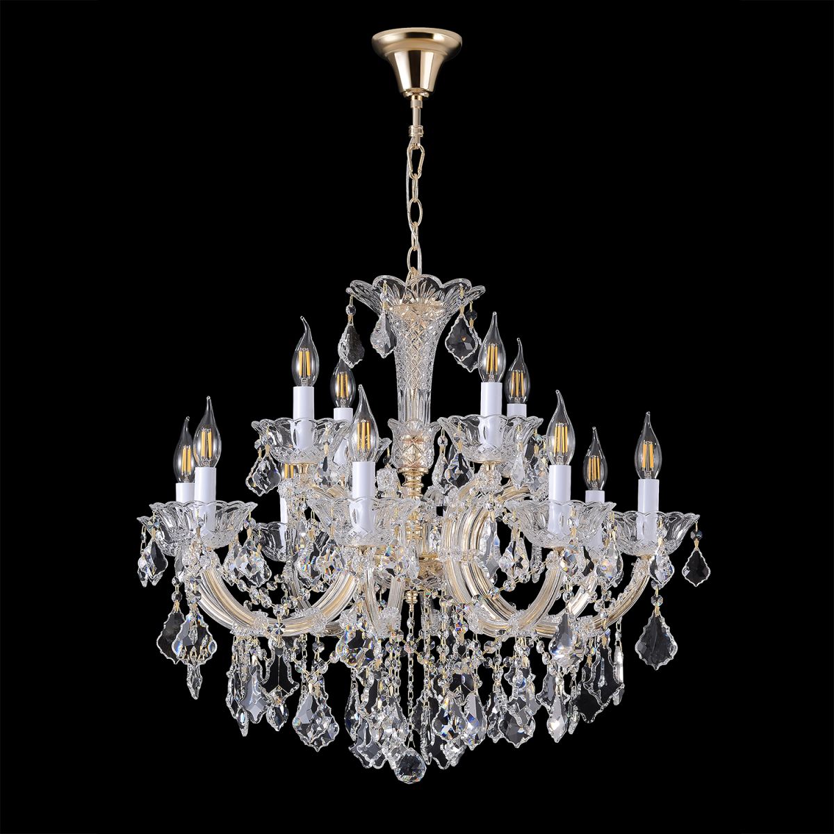 Подвесная люстра Crystal Lux CRISTELLE SP8+4 GOLD