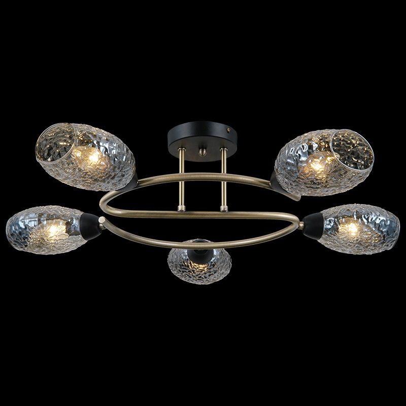 Люстра на штанге Illumico IL0300-5CSQ-79 BK AB УЦ