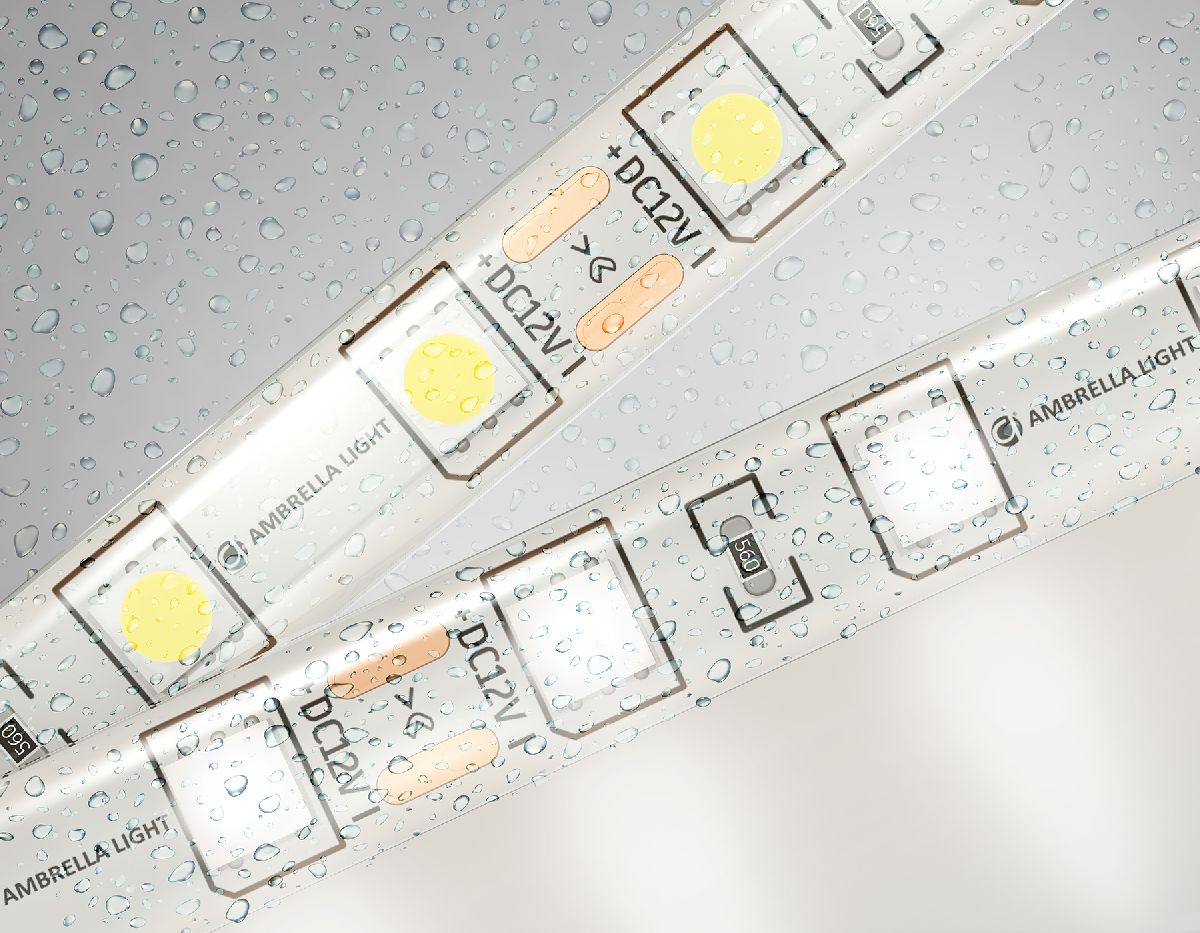 Светодиодная лента Ambrella Light LED Strip 12В 5050 14,4Вт/м 4500K 5м IP65 GS2102