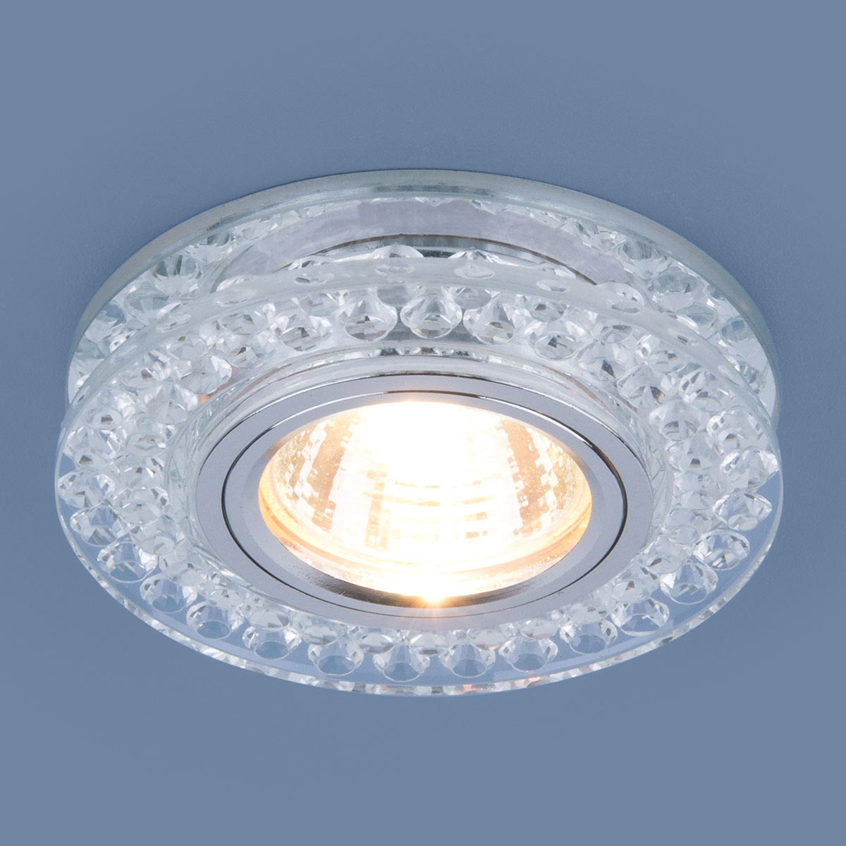 Встраиваемый светильник Elektrostandard 8381 MR16 CL/SL прозрачный/серебро 4690389098345
