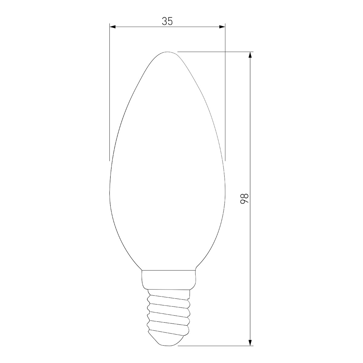 Лампа светодиодная филаментная Elektrostandard BLE1426 E14 9W 4200K прозрачная 4690389151255