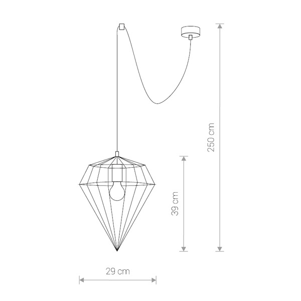 Подвесной светильник Nowodvorski Wood Diamond 9372