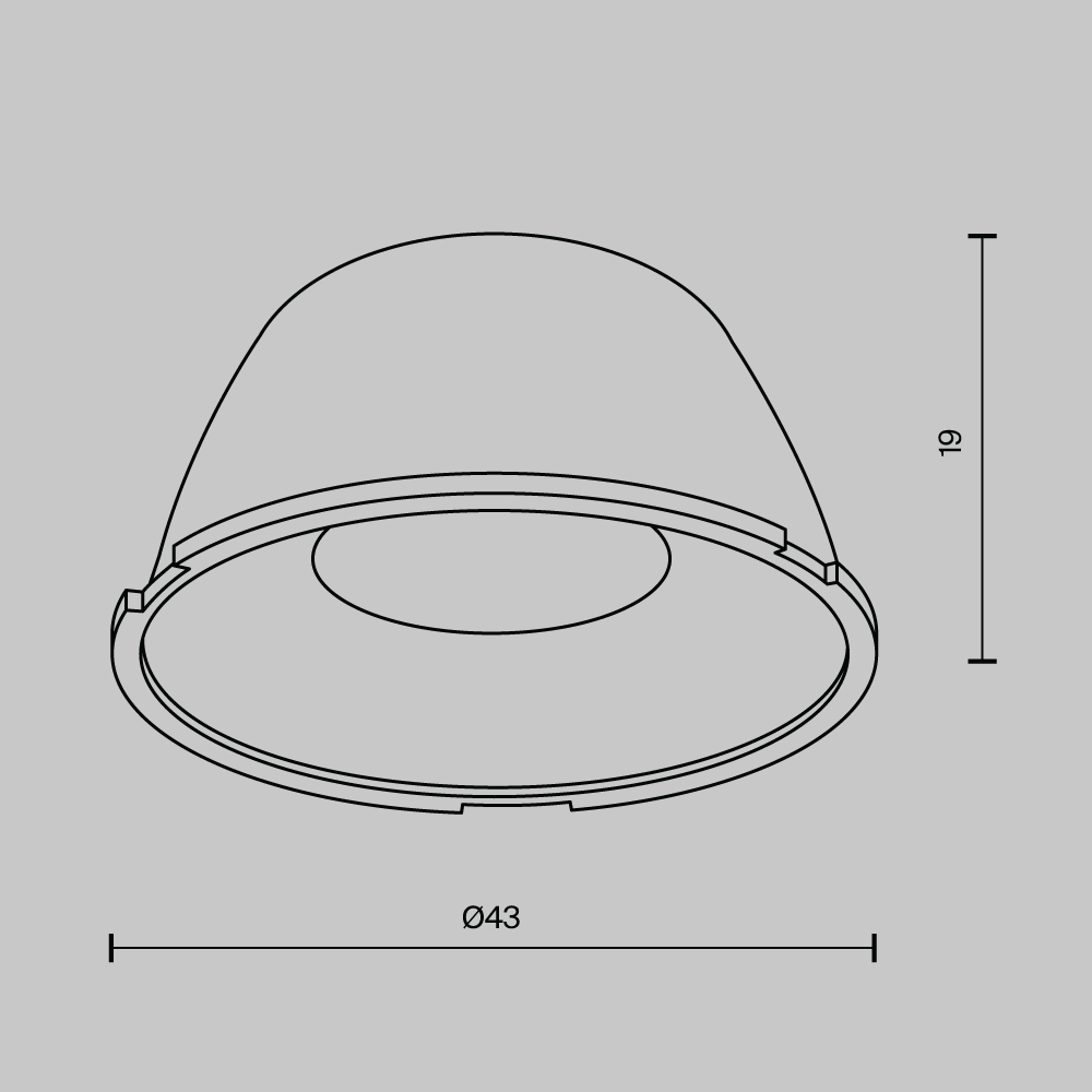 Линза Maytoni Alfa led LensD43-15