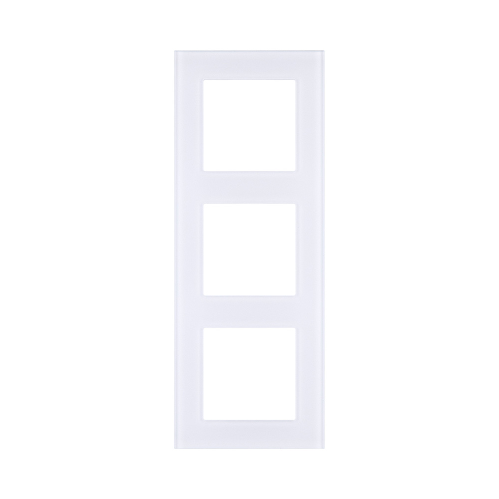 Рамка 3-постовая, стекло белый Kollinger Asthetik AS3WH