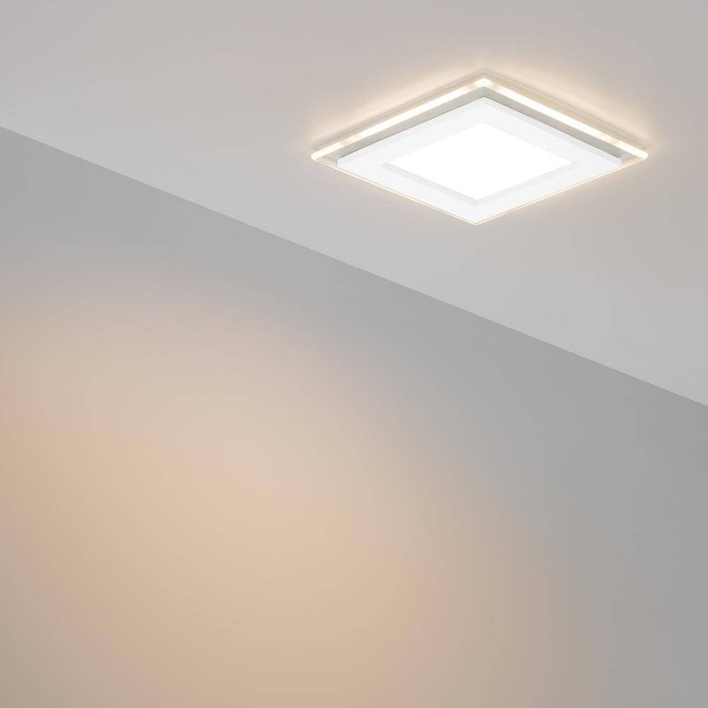 Встраиваемый светодиодный светильник Arlight LT-S96x96WH 6W Warm White 015572