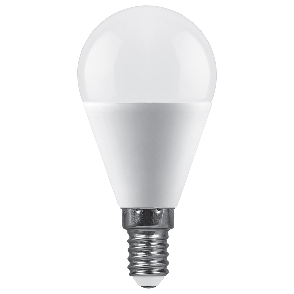 Лампа светодиодная Feron LB-990 шар матовый E14 15W 175-265V 6400K 52080