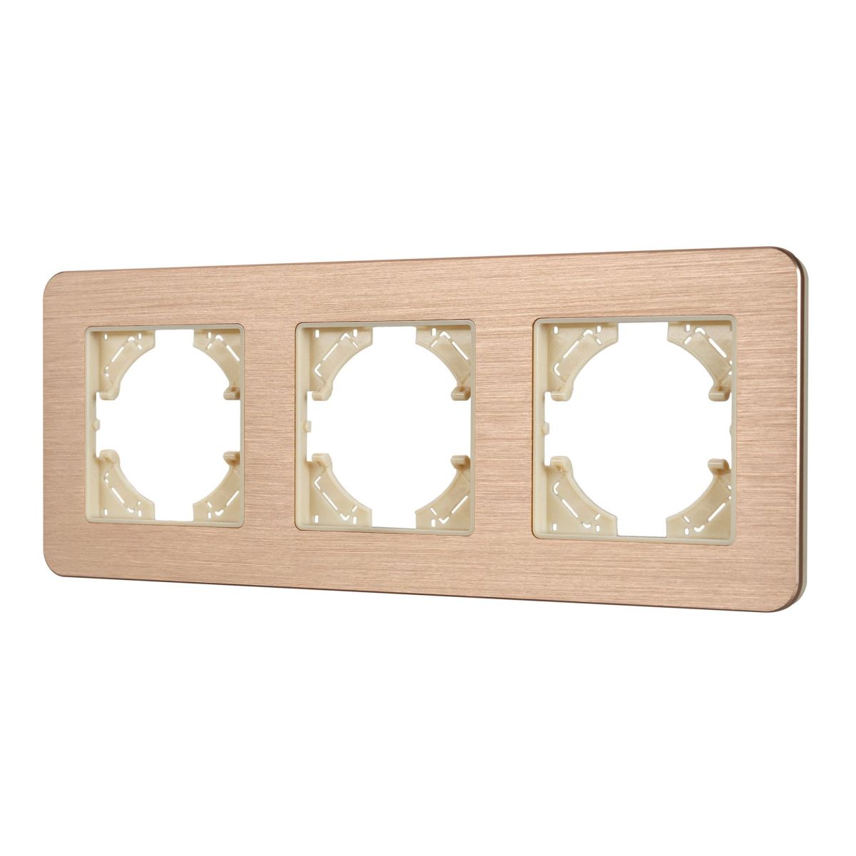 Рамка на 3 поста алюминиевая Arlight FRM-AKIRY-AL-3-GD 049730