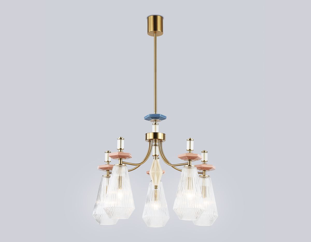 Люстра на штанге Ambrella Light High Light Ceramo Modern LH53183