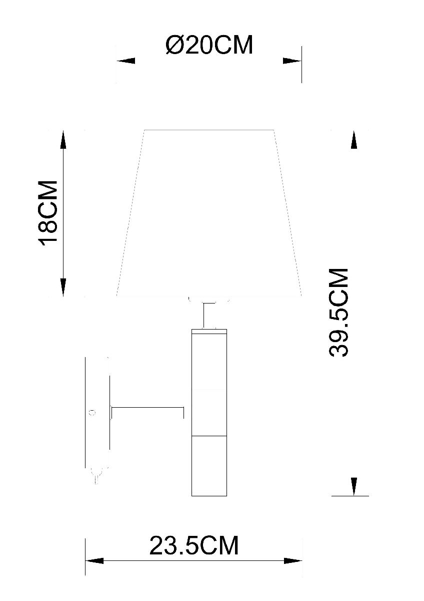 Бра Arte Lamp Robert A5066AP-1BK