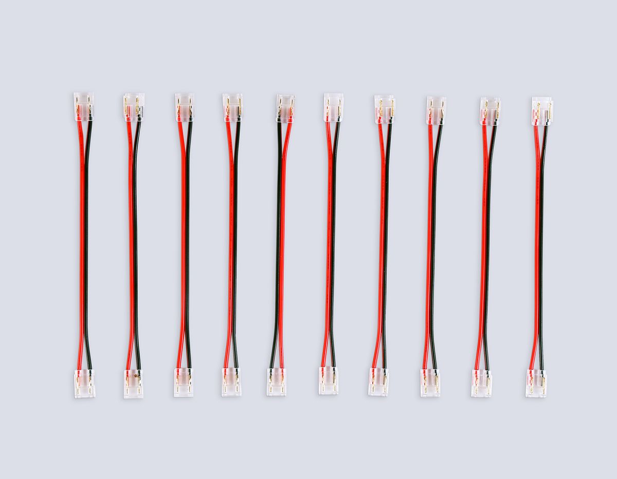 Соединитель гибкий двухсторонний Ambrella Light IlluminationCOB 12/24V для лент 8/10mm (2 конт.) (10шт. в комплекте) GS7895