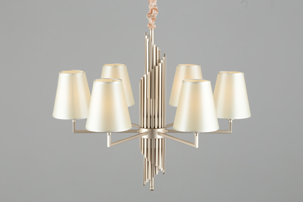 Подвесная люстра с абажуром из ткани Omnilux Porlezza OML-72203-06