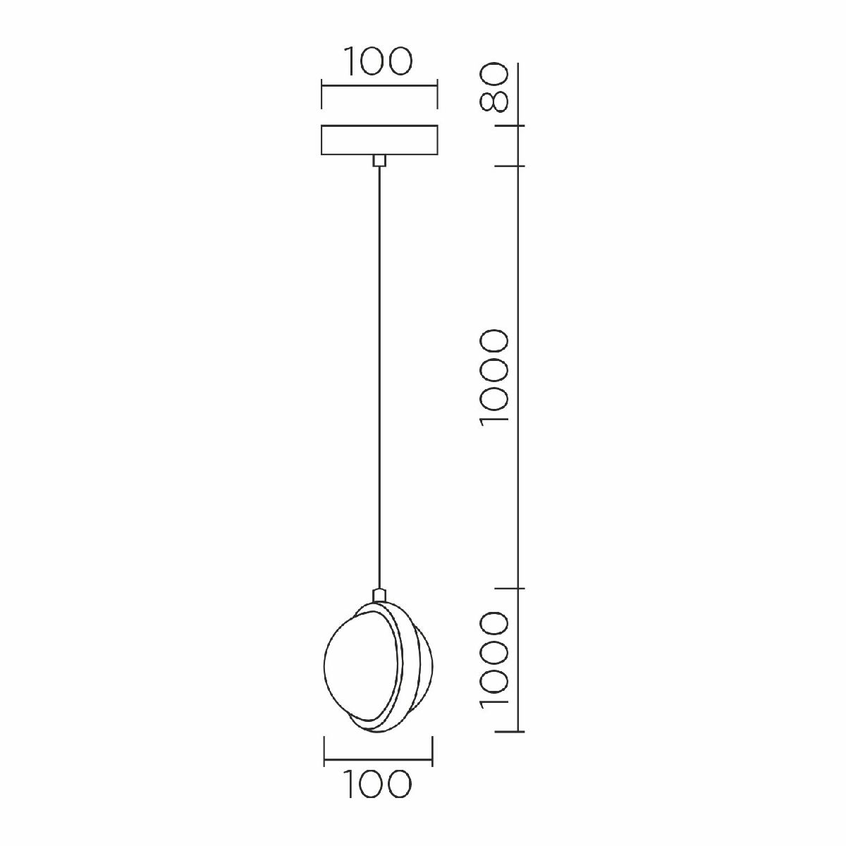 Подвесной светильник LED4U L7109-1 СR