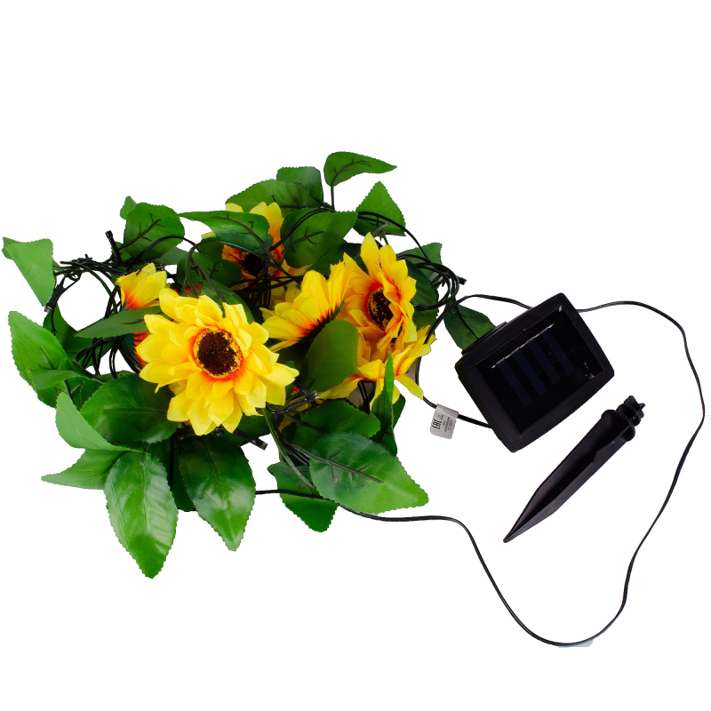 Садовая гирлянда на солнечной батарее Uniel USL-S-138/PT2300 SUNFLOWERS UL-00009377