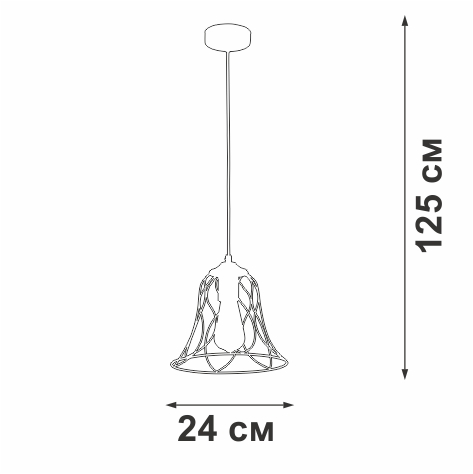 Подвесной светильник Vitaluce V2869-1/1S
