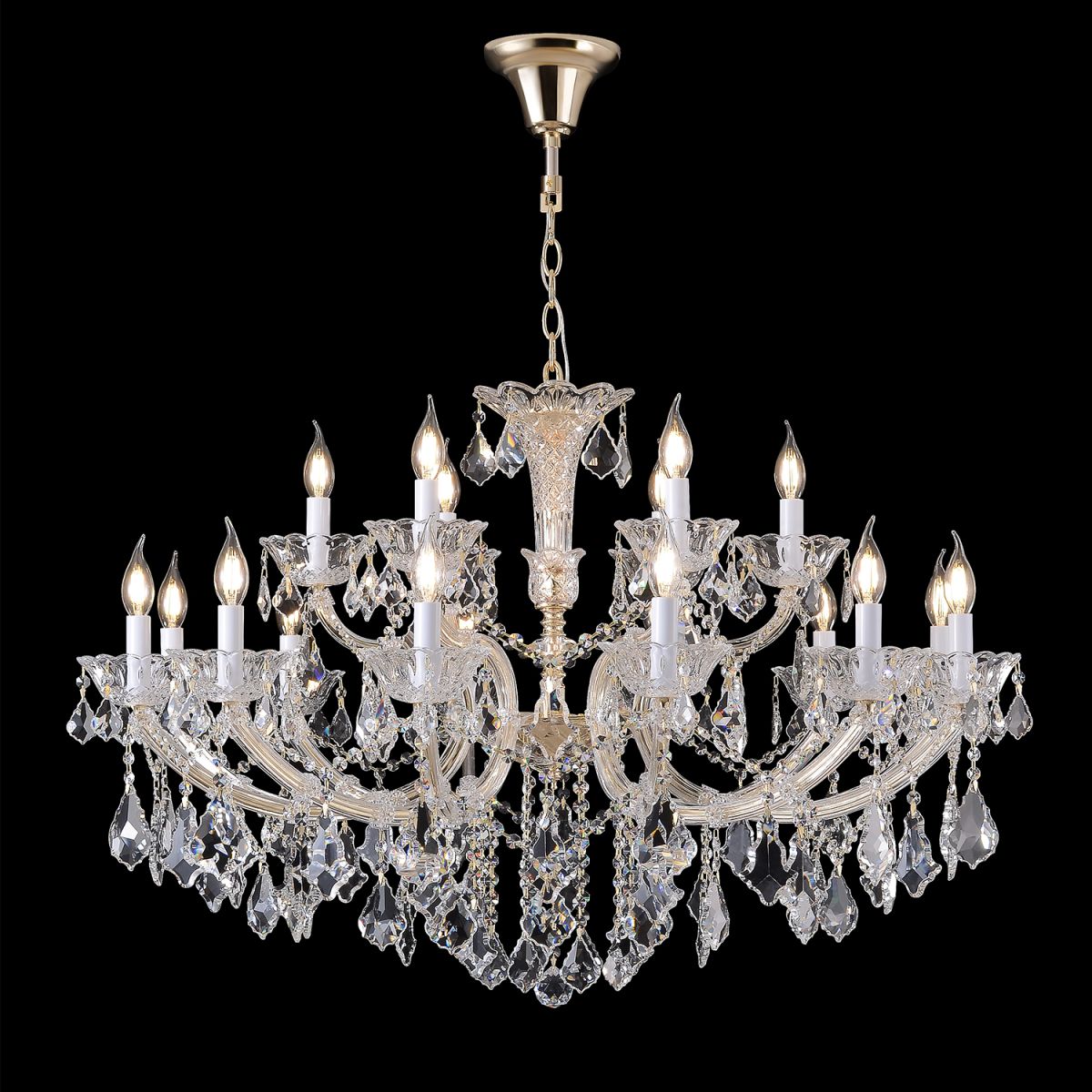 Подвесная люстра Crystal Lux CRISTELLE SP12+6 GOLD