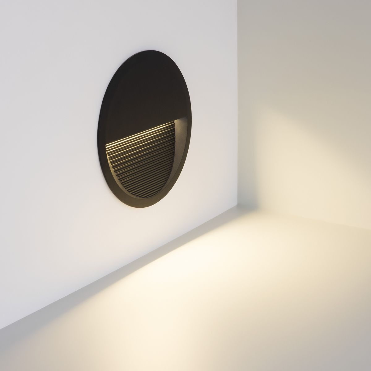 Светильник для ступеней Arlight LTD-RIBONIK-R202-8W Day4000 (Черный, 50 deg, 230V) (IP65 Металл) 056716