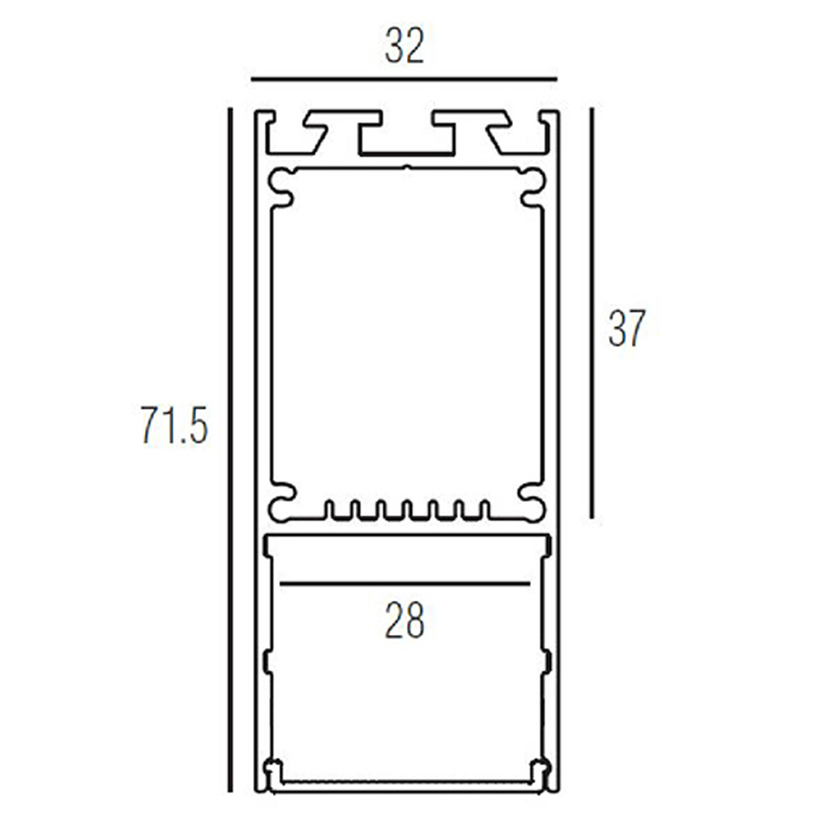 Алюминиевый профиль Donolux DL18515Alu