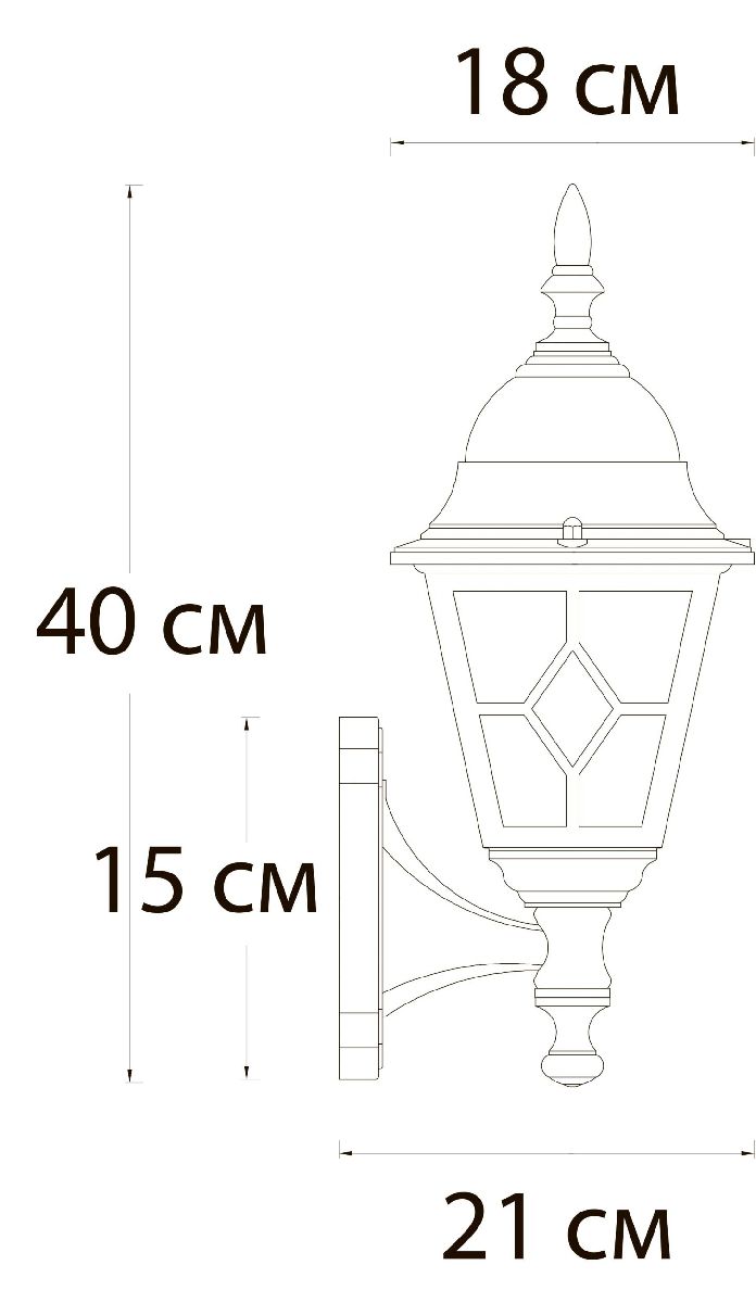 Уличный настенный светильник Arte Lamp Madrid A1541AL-1BN