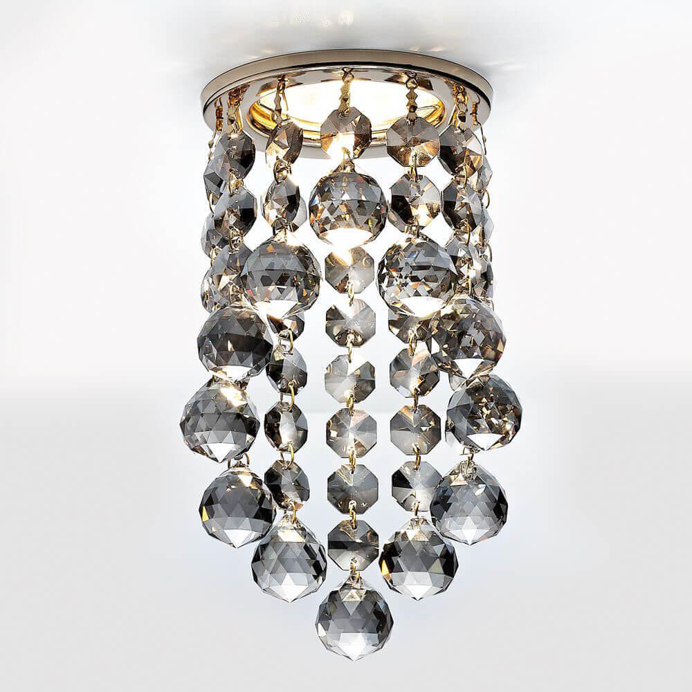 Встраиваемый светильник Ambrella Light Crystal K205C CL/G