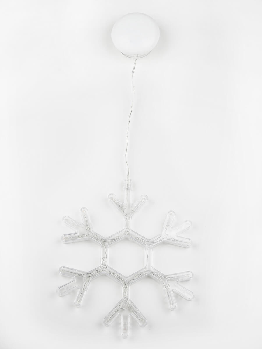 Подвесной светодиодный светильник «Снежинка» Uniel (UL-00007251) ULD-H1819-012/STA/3AAA Warm White IP20 Snowflake