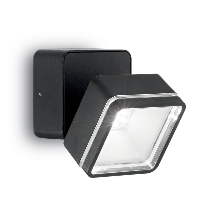 Уличный настенный светодиодный светильник Ideal Lux Omega Square AP1 Nero 165370 в Москве