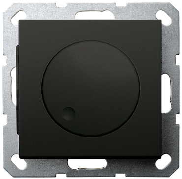 Диммер LED в комплекте с накладкой 30-400W 230V 50Hz с возможностью подключения спутника черный матовый (soft touch) G4012PB