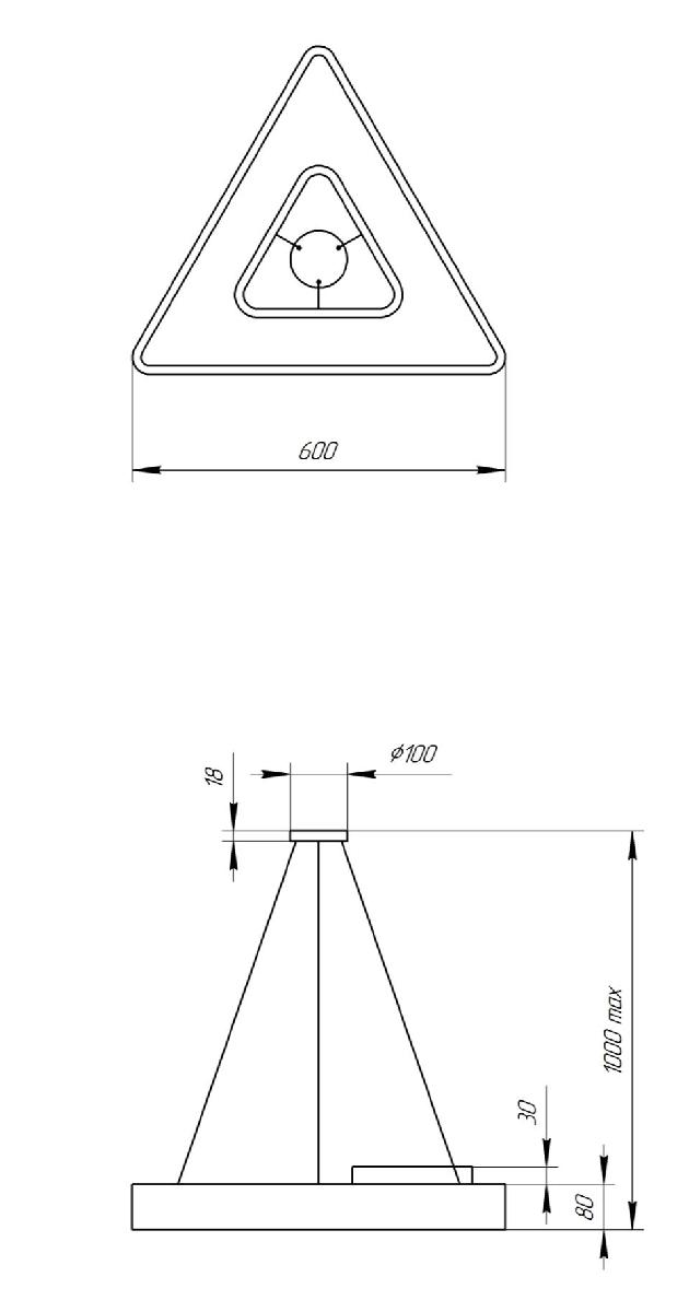 Подвесной светильник Эра Geometria SPO-153-B-40K-030 Б0050579