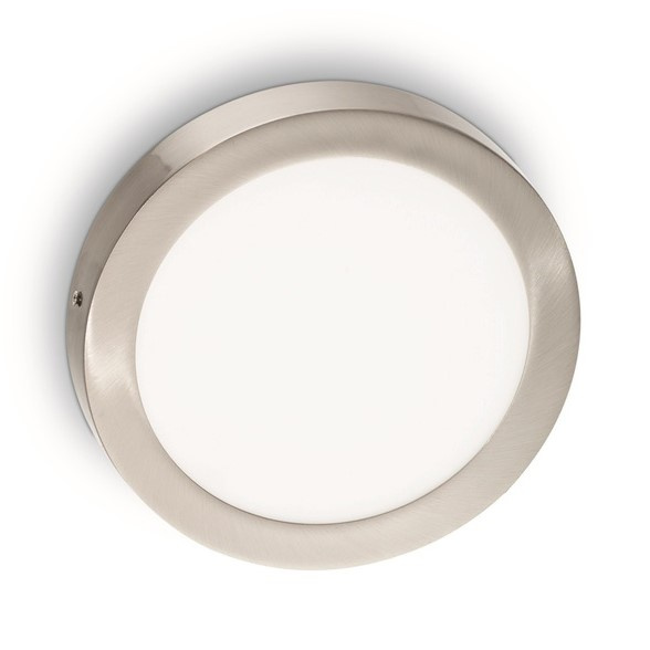 Настенно-потолочный светодиодный светильник Ideal Lux Universal 24W Round Nickel 141480