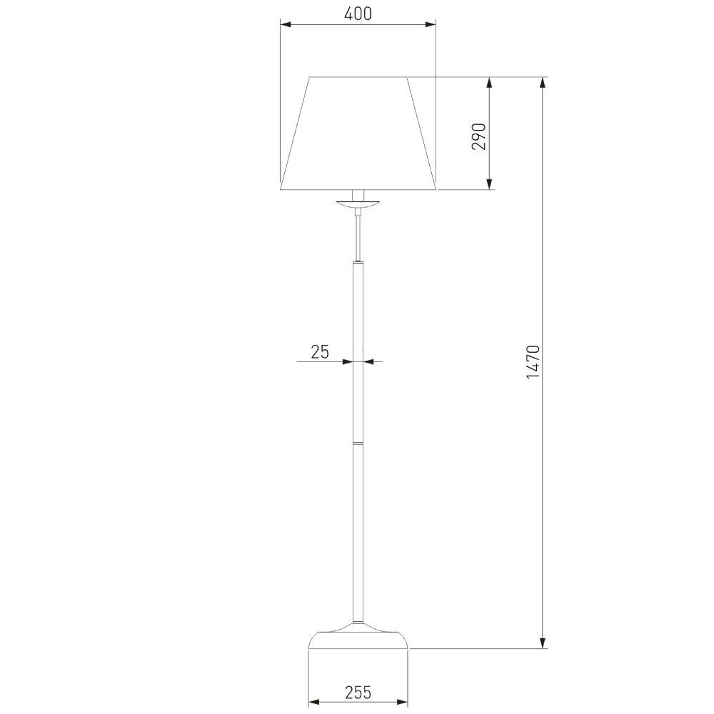 Торшер Eurosvet Hotel 01008/1 античная бронза