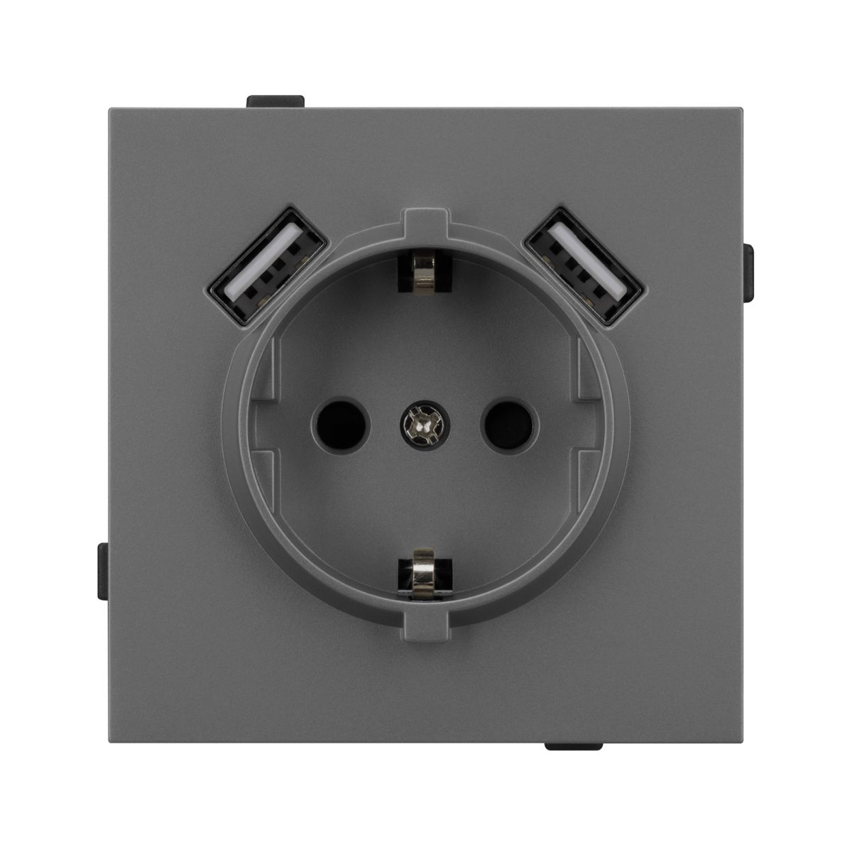 Механизм розетки с USB зарядкой Arlight SCT-TENDO-MUAA-SFPL-GR (230V, 16A) 054605