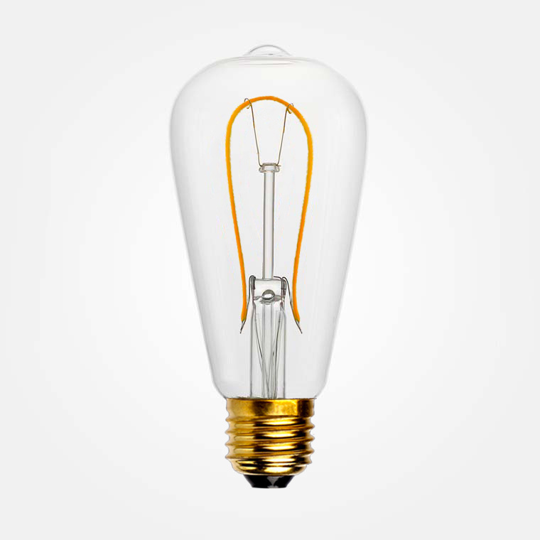 Лампа светодиодная филаментная Sun Lumen E27 3W прозрачная 056-915